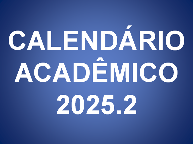 Calendário Acadêmico 2025.2